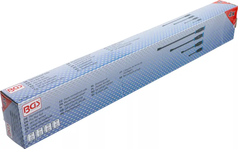 Tvarované páky 200 ÷ 600 mm s rukojetí BGS109135 Sada 4 díly (BGS109135)