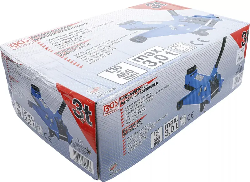 Pojízdný hydraulický zvedák BGS109255 (nosnost 3 t) (BGS109255)