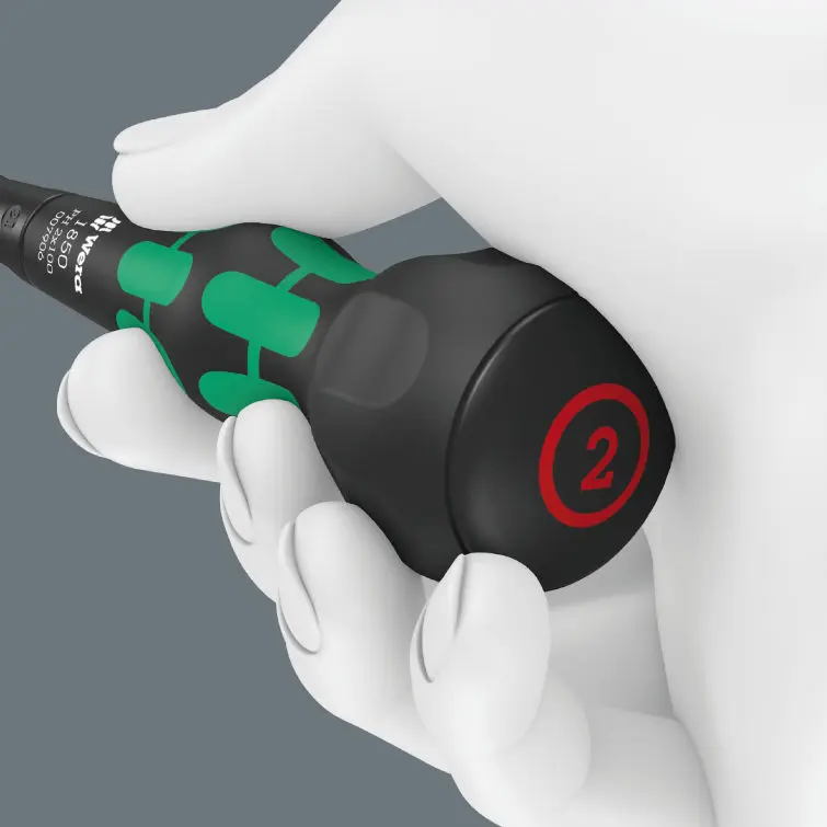 Wera 007906 Křížový šroubovák PH Kraftform Ball-Grip typ 1850, PH 2 x 100 mm (W05007906001)