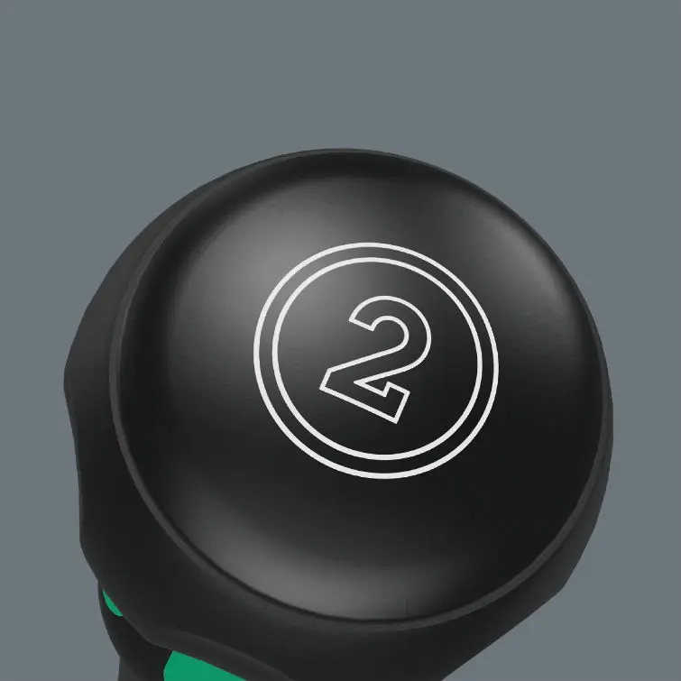 Wera 007910 Křížový šroubovák PZ Kraftform Ball-Grip typ 1855, PZ 2 x 100 mm (W05007910001)