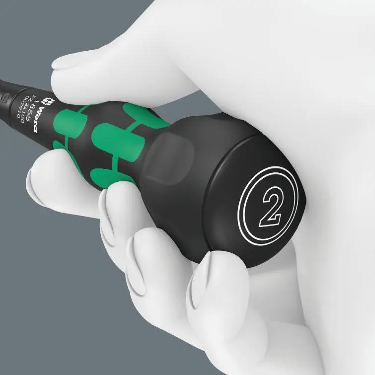 Wera 007910 Křížový šroubovák PZ Kraftform Ball-Grip typ 1855, PZ 2 x 100 mm (W05007910001)