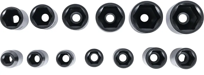 Nástrčné hlavice 1/2" Kraftmann 10 ÷ 32 mm BGS1095207, tvrzené. Sada 13 dílů (BGS1095207)