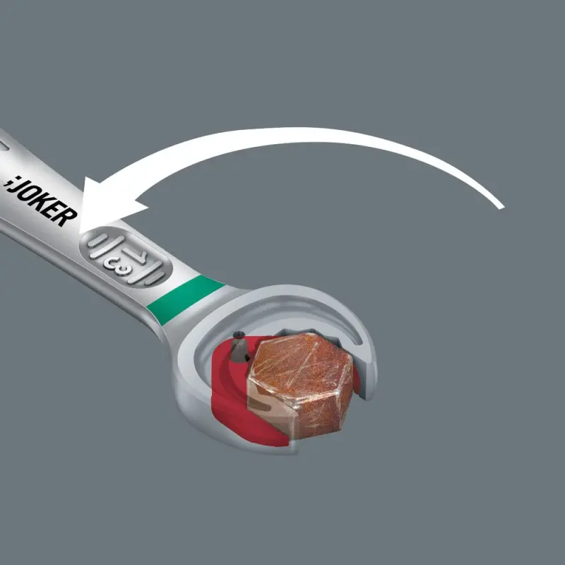 Wera 020093 Očkoploché ráčnové klíče 5/16 ÷ 3/4" 6001 Joker Switch 8 Imperial Set 1, palcové - 8 dílů (W05020093001)