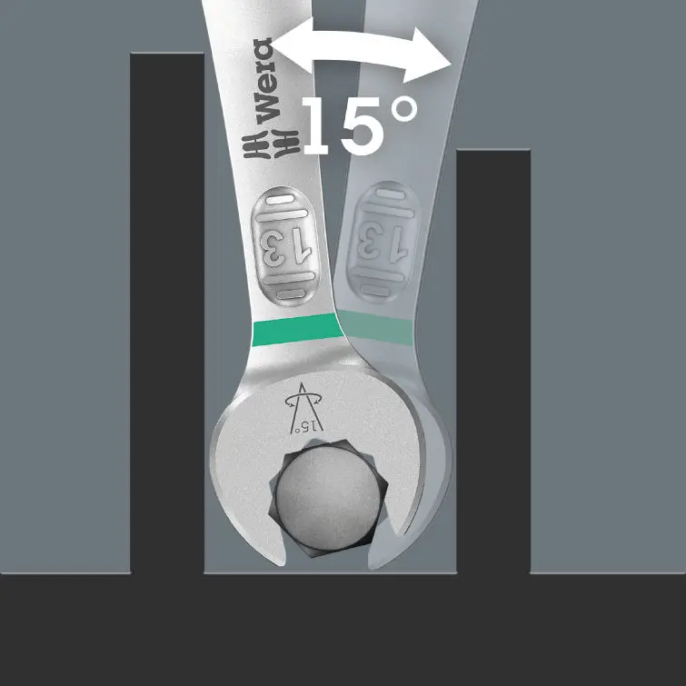 Wera 020240 Očkoploché klíče 5/16 ÷ 3/4" 6003 Joker 5 Imperial Set 1, palcové - 5 dílů (W05020240001)