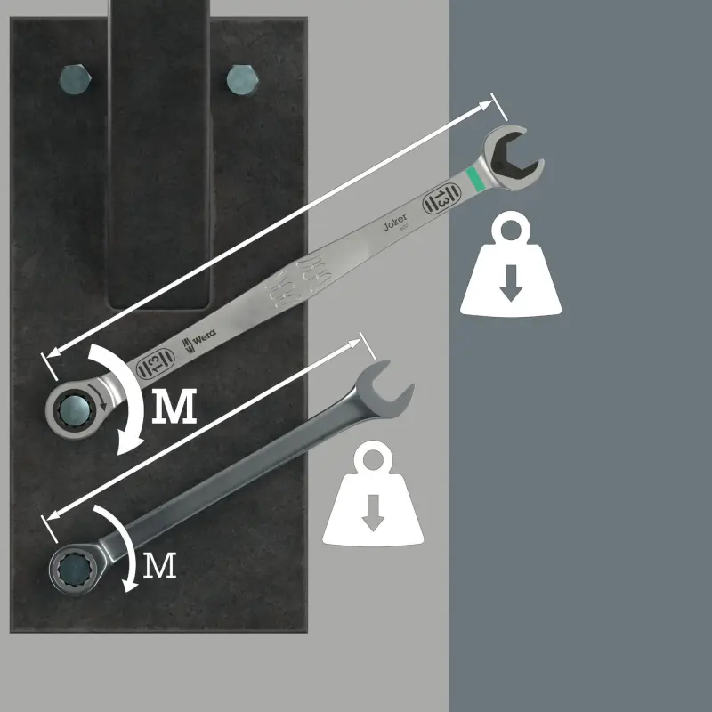 Wera 020350 Očkoplochý ráčnový klíč SB 8 mm 6007 Joker, dlouhé provedení (W05020350001)