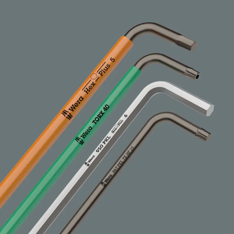 Wera 021728 Zástrčné klíče 950/13 Hex-Plus Imperial 1, palcové, BlackLaser - 13 dílů (W05021728001)