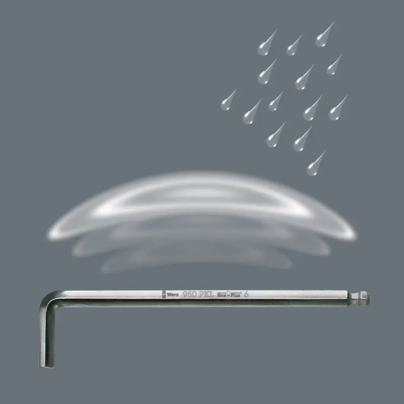 Wera 022041 Zástrčný klíč Hex-Plus 2 mm typ 950 PKLS, chromováno (W05022041001)