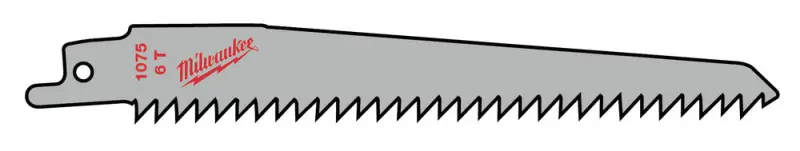 Pilové plátky Milwaukee 48001075 SAWZALL 150 x 6 TPI (dřevo a plast) - 3 ks (MI48001075)