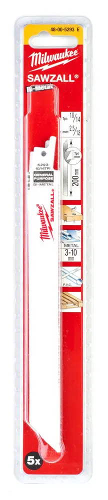Pilové plátky Bimetal, Co Sawzal 200 mm [10/14 TPI] (5 ks) (MI48005293)