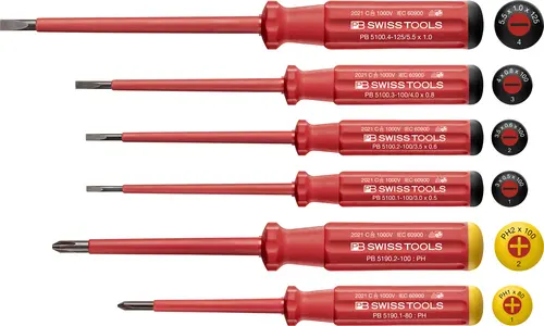 Sada šroubováků VDE PB Swiss Tools PB 5542 (6 ks) (PBS7610733063543)