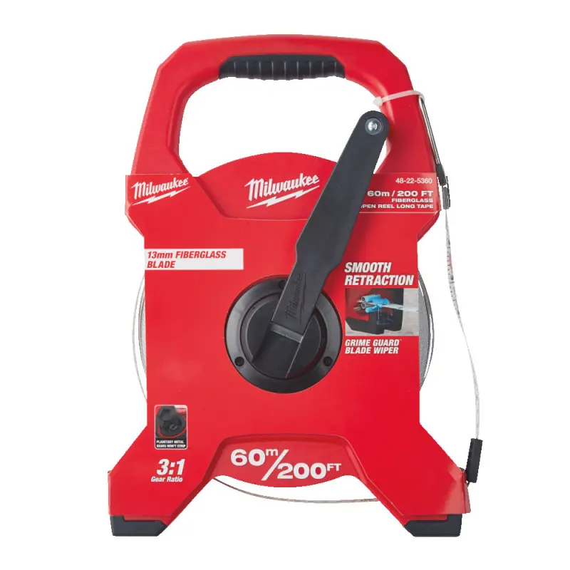 Dlouhé měřící pásmo Milwaukee 48225360 ze skelných laminátů 60m/200ft (MI48225360)
