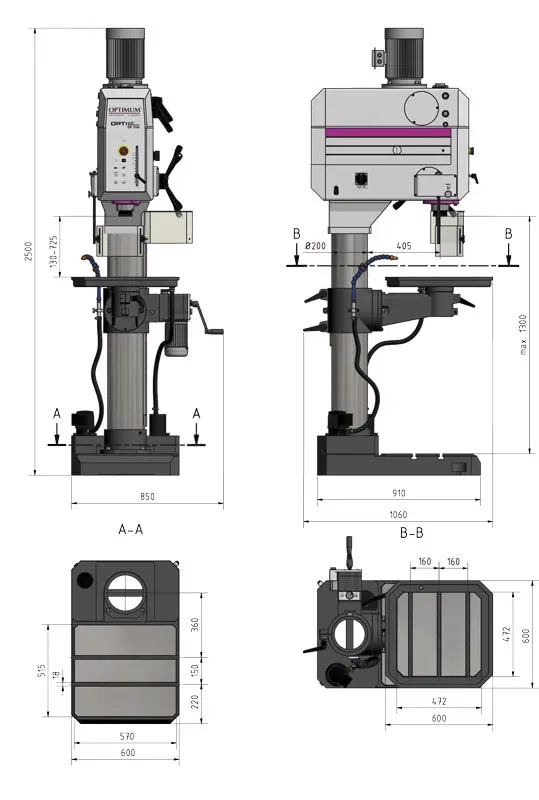 Převodová vrtačka OPTIdrill DH 55 G
