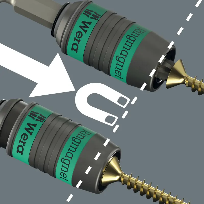 Wera 052490 Univerzální držák 887/4 RR Rapidaptor s kruhovým magnetem (W05052490001)