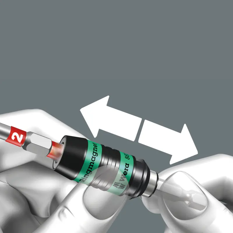 Wera 052490 Univerzální držák 887/4 RR Rapidaptor s kruhovým magnetem (W05052490001)