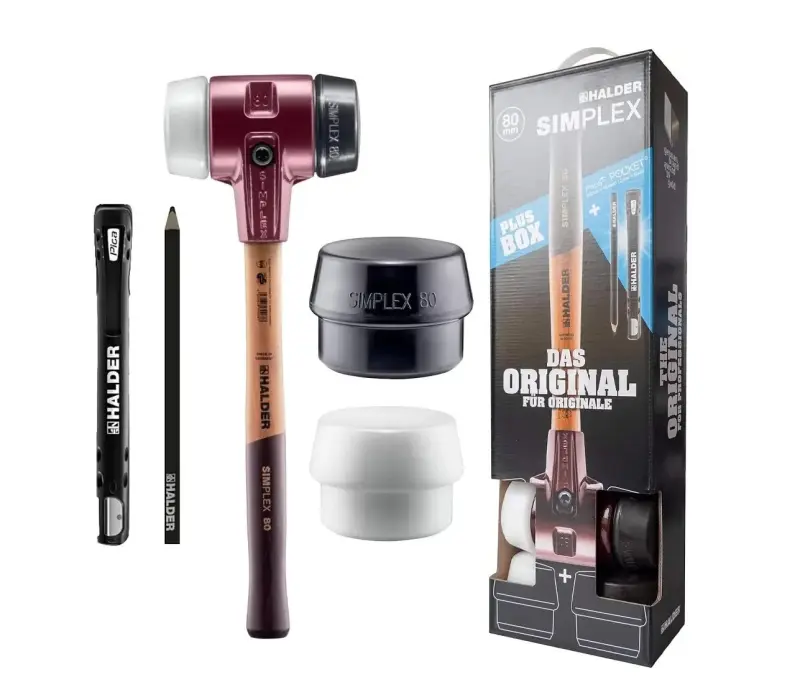 Vyklepávací palička Halder 3027s015 pro zahradu, střechu, tesaře (SUPERPLAST/GUMOVÝ KOMPOZIT) (HAL3027s015)