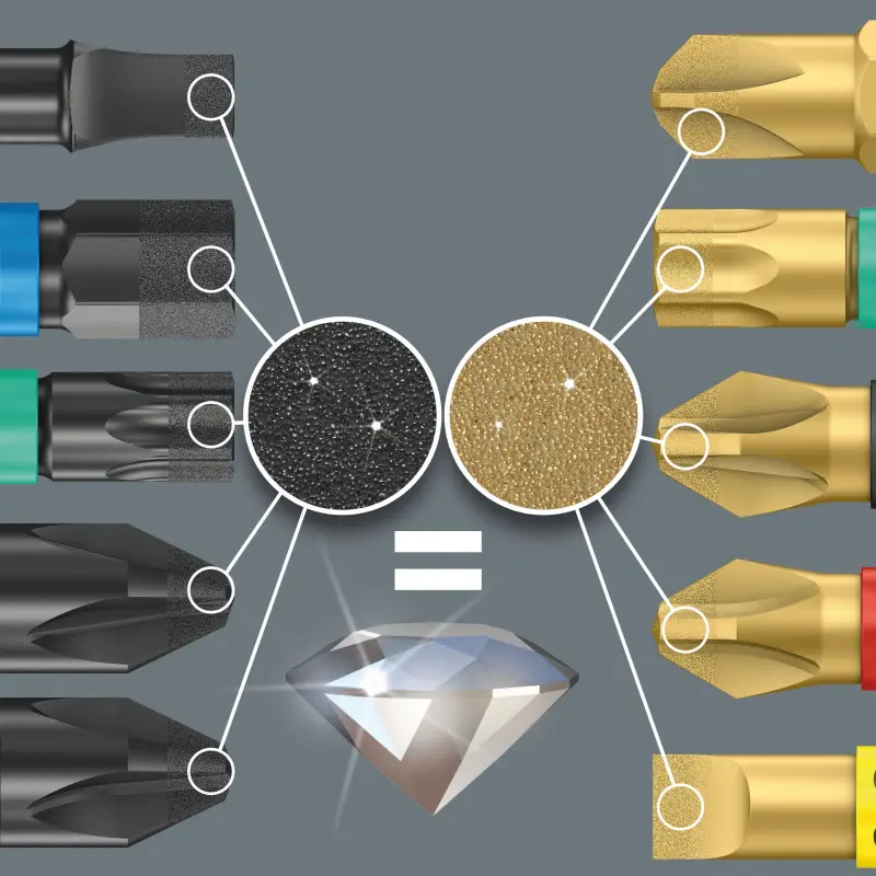 Wera 056700 Bit PZ 1 - 855/1 BDC. Šroubovací bit 1/4 Hex, 25 mm pro křížové šrouby Pozidriv (W05056700001)