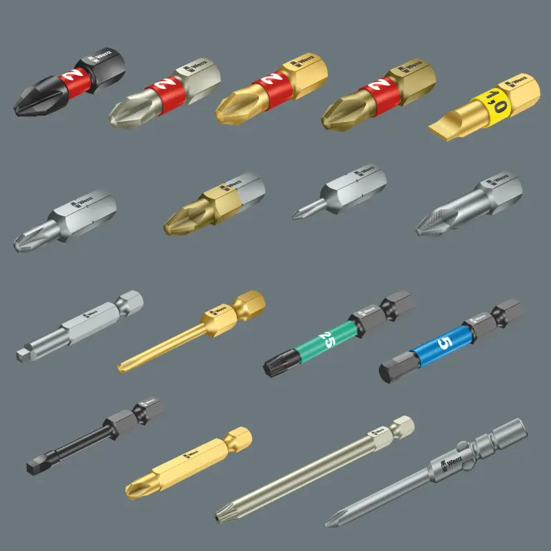 Wera 056702 Bit PZ 2 - 855/1 BDC. Šroubovací bit 1/4 Hex, 25 mm pro křížové šrouby Pozidriv (W05056702001)