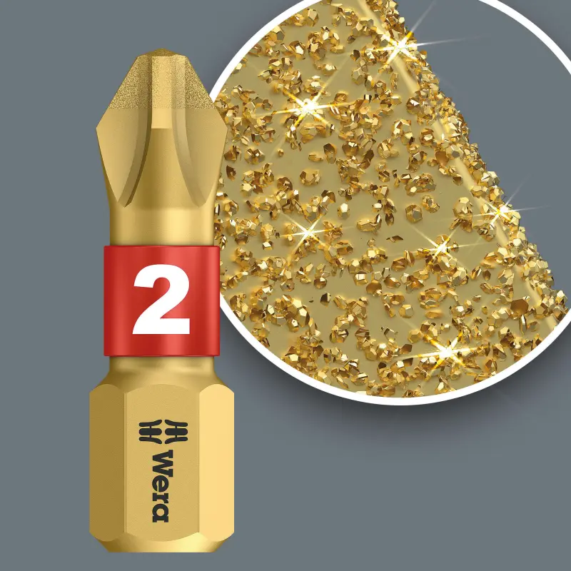 Wera 056704 Bit PZ 3 - 855/1 BDC. Šroubovací bit 1/4 Hex, 25 mm pro křížové šrouby Pozidriv (W05056704001)