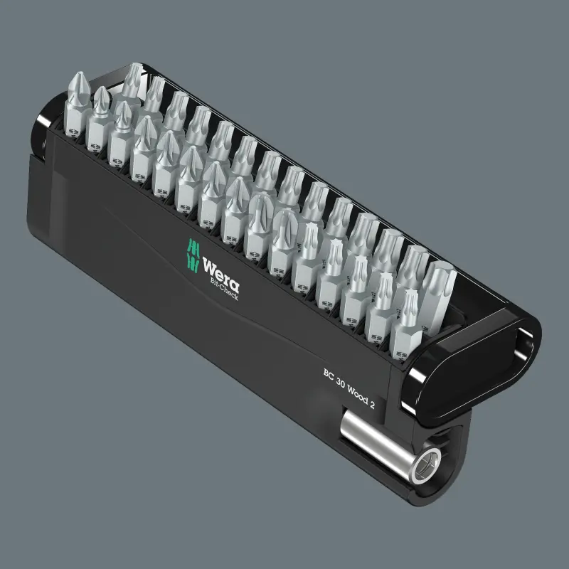 Wera 057432 Bity 1/4" Bit-Check 30 Wood 2 (Dřevo) (W05057432001)