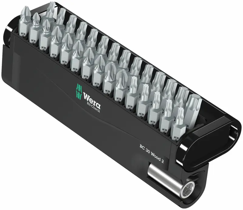 Wera 057432 Bity 1/4" Bit-Check 30 Wood 2 (Dřevo) (W05057432001)