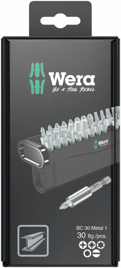 Wera 057440 Šroubovací bity 1/4" Bit-Check 30 Metal 1 SB (Sada 30 dílů) (W05057440001)