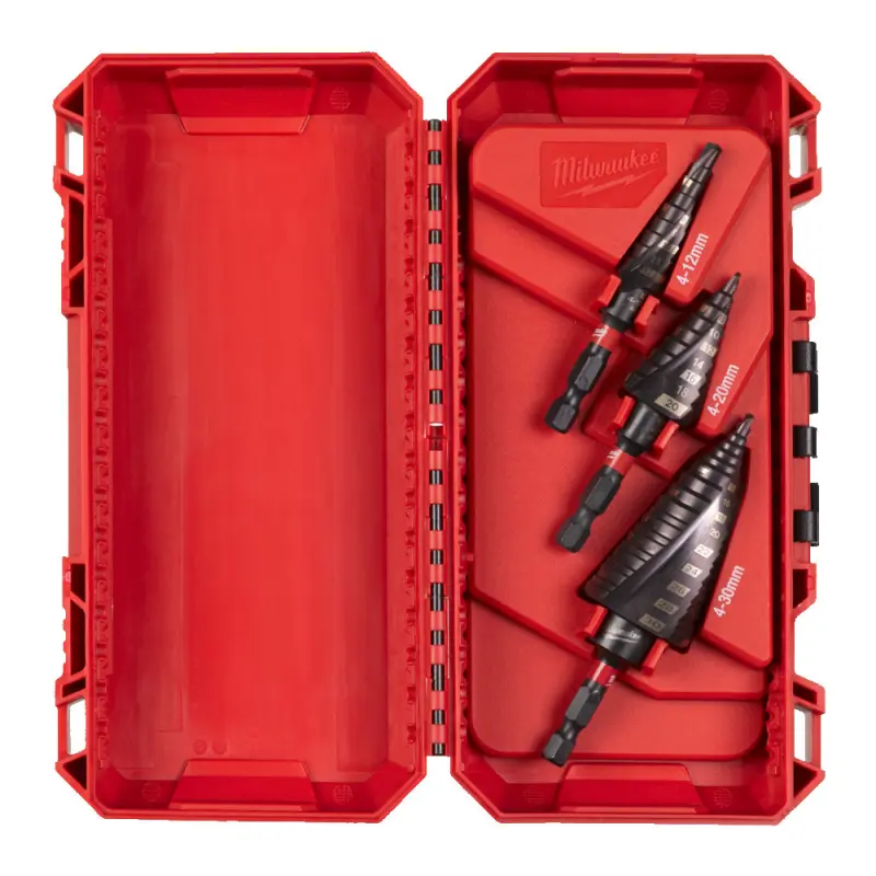 Stupňovité vrtáky 4 ÷ 30 mm Milwaukee SHOCKWAVE™ Impact Duty (Sada 3 ks) (MI48899266)
