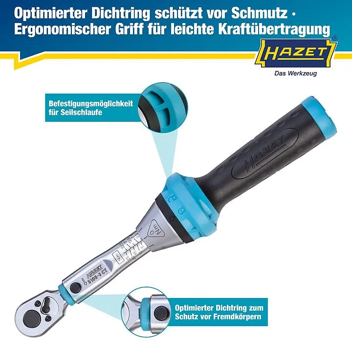 Momentový klíč 1/4" (2,5 ÷ 25 Nm) HAZET 5108-3CT (HAZ5108-3CT)
