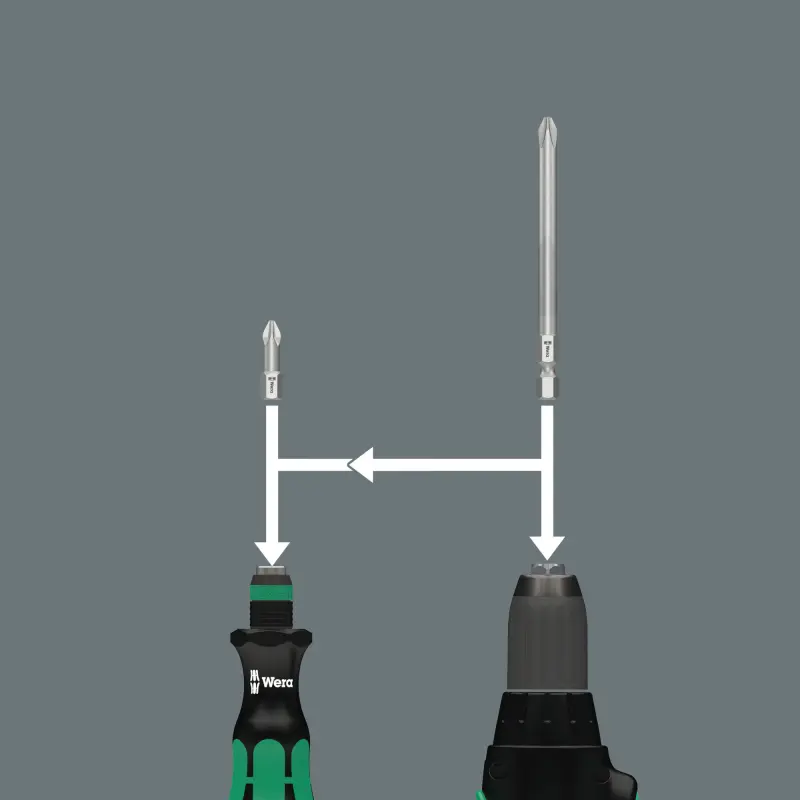Wera 059299 Držák 1/4" a výměnné čepele Kraftform Kompakt 41 (Sada 11 dílů) (W05059299001)