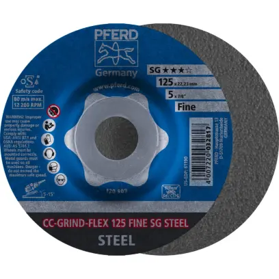 Brusný kotouč Pferd CC-GRIND-FLEX 125 SG-STEEL FINE (PF4007220032817)