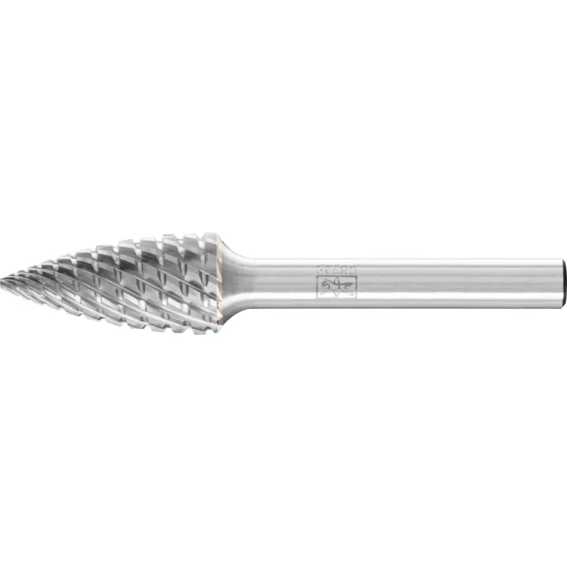 Stopková fréza z tvrdokovu, PFERD SPG 0618/6 TITANIUM - zašpičatělá (PF4007220034415)