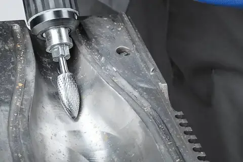Stopková fréza z tvrdokovu Pferd B 1230/6 Z3 PLUS - plaménkový tvar (PF4007220046111)