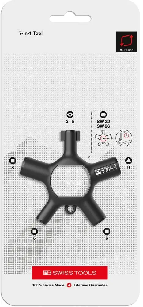 Klíč k rozvaděčům 7 v 1 T ool PB Swiss Tools