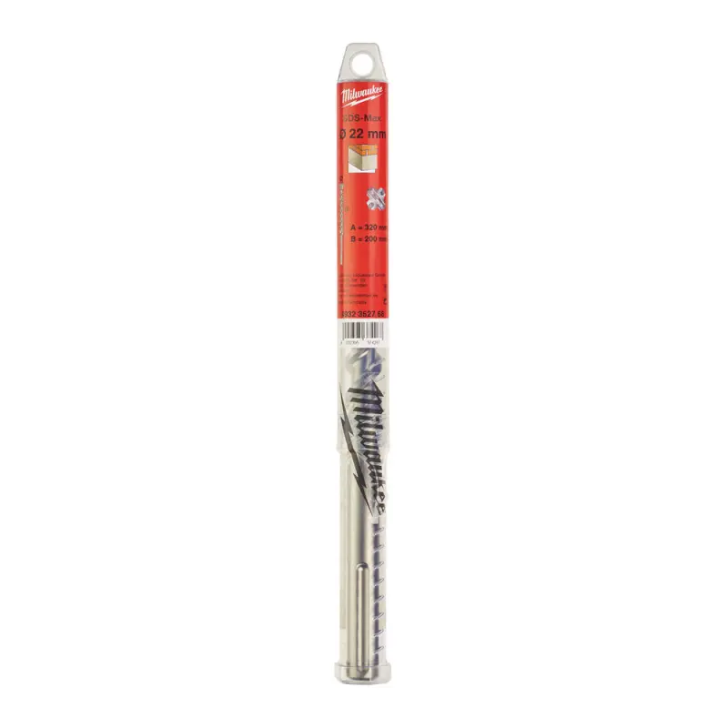 Čtyřbřitý vrták Milwaukee 4932352768 MX4 pr. 22 x 200/320 mm, SDS-Max (MI4932352768)