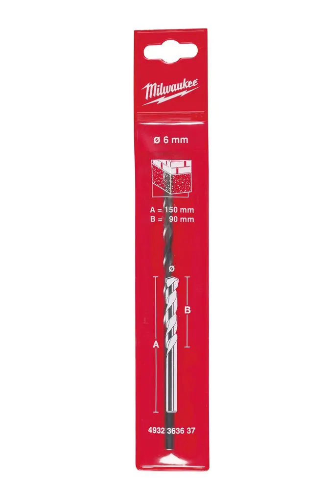 Spirálový vrták, vidiový, do betonu Milwaukee MARS 6 x 150 mm (DIN 8039) (MI4932363637)