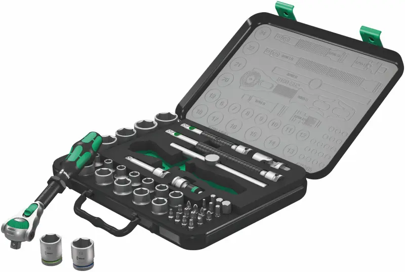 Wera 160785 Ráčnová sada Zyklop 1/4" 8100 SA/SC 2 Zyklop Speed (Sada 43 dílů) (W05160785001)