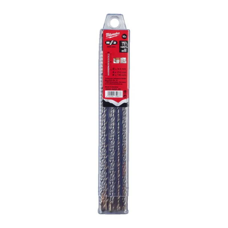 Dvoubřité vrtáky Milwaukee 4932399339 M2 pr. 6,5 x 210 mm, SDS-Plus - 10 ks (MI4932399339)