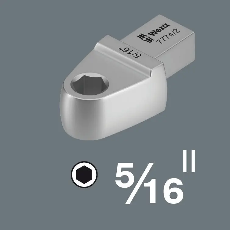 Wera 078641 Nástavec mom. klíče - držák bitů 5/16" Hex. Typ 7774/2 (9 x 12 mm) (W05078641001)