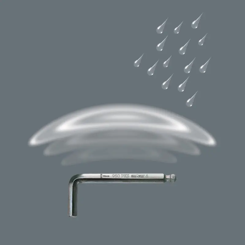 Wera 133151 Zástrčný klíč šestihran 2 mm typ 950 PKS, chromovaný, krátký (W05133151001)