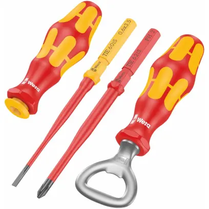 Wera 135816 Vánoční rukojeť Kraftform Kompakt VDE Christmas 2024 s výměnnými čepelemi (Sada 4 díly) (W05135816001)