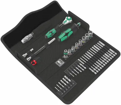 Wera 135928 Nářadí Kraftform Kompakt M 1 zámečník s ráčnou 1/4" Zyklop Speed (Sada 39 dílů) (W05135928001)