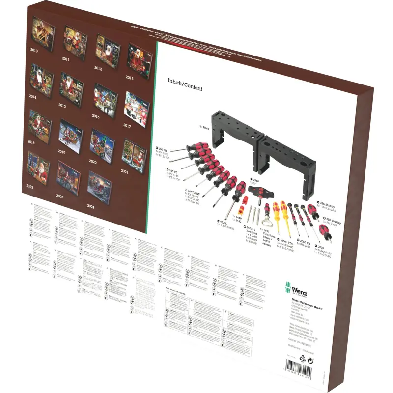 Wera 136610 Adventní kalendář nářadí Wera 2025 (28 dílů) (W05136610001)