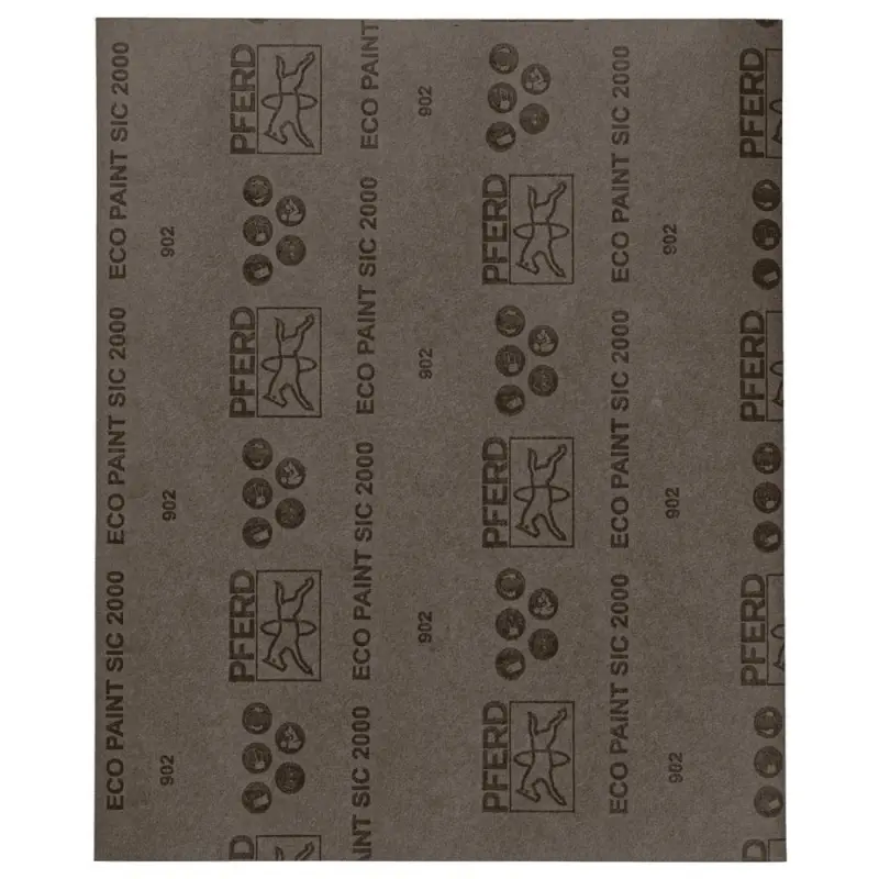 Voděodolné brusné listy SiC 230x280 mm Pferd BP-W ECO PAINT SiC 2000 podložené papírem, pro opracování barvy (PF4007220158432)