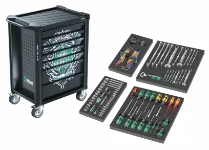 Wera 150130 nový Dílenský vozík 1 Tool Rebel typ 9700 (94 dílů) (W05150130001)