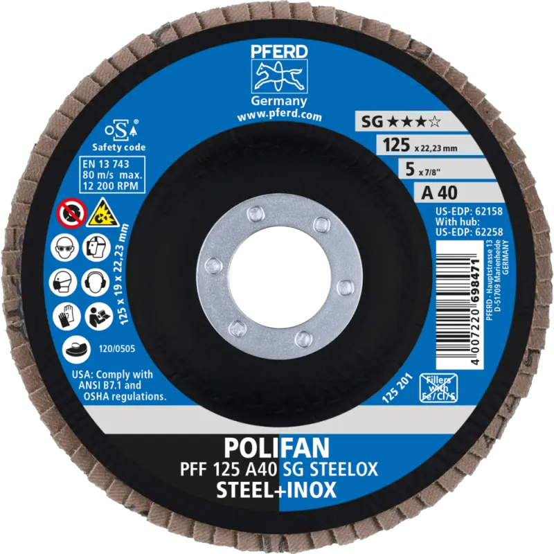 PFF 125-22 A 40 SG/22,2  KOTOUČ LAMELOVÝ SG-A (PF4007220167502)