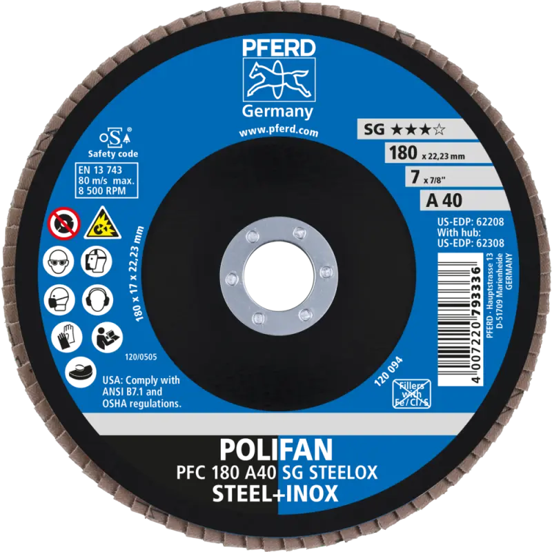 PFC 180-22 A 40 SG/22,2  KOTOUČ LAMELOVÝ SG-A (PF4007220167823)