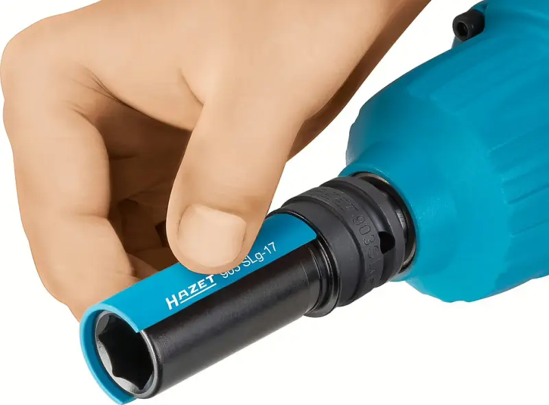 Nástrčná hlavice 1/2" 17 mm, rázová, plast. ochrana Hazet 903SLG-17 (EDE61800170)