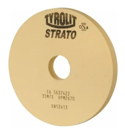 Brusný kotouč pr. 350 × 40 × 127 mm TYROLIT 590520 pro rovinné broušení Strato, béžový (HOF590520)