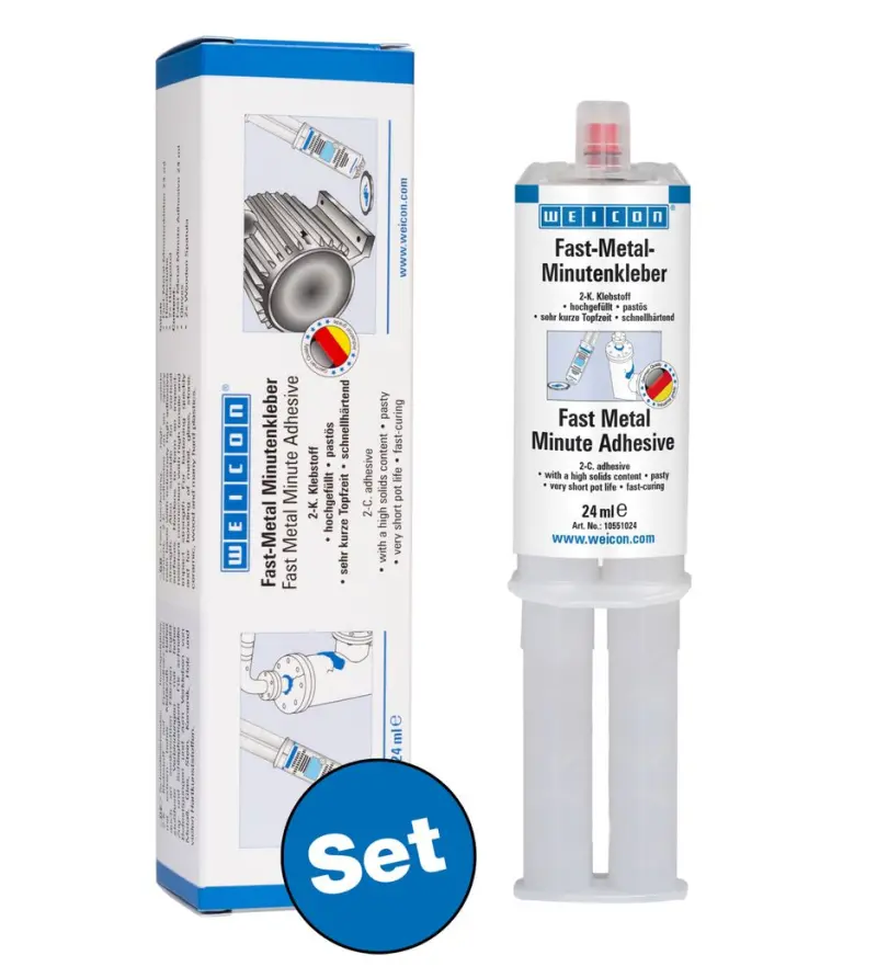 Epoxidové minutové lepidlo Fast-Metal Weicon 10551024-66 (24 ml) (WEI10551024-66)