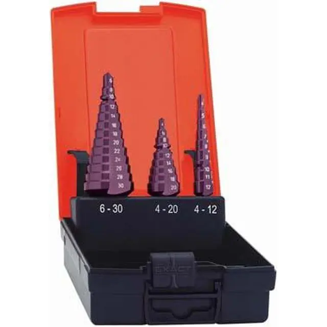 Sada stupňovitých vrtáků HSS TiALN 4-12/12-20/20-3 0 mm FORMAT