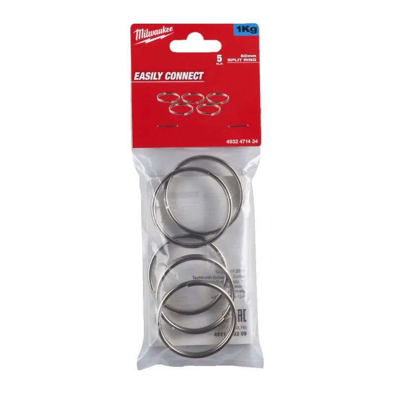 Dělený kroužek k závěsu - kotevnímu popruhu Milwaukee 4932471434 (Sada 5 ks) (MI4932471434)